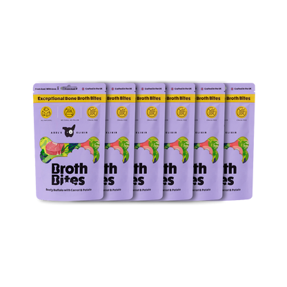 Pack of Broth Bites packages on a white background