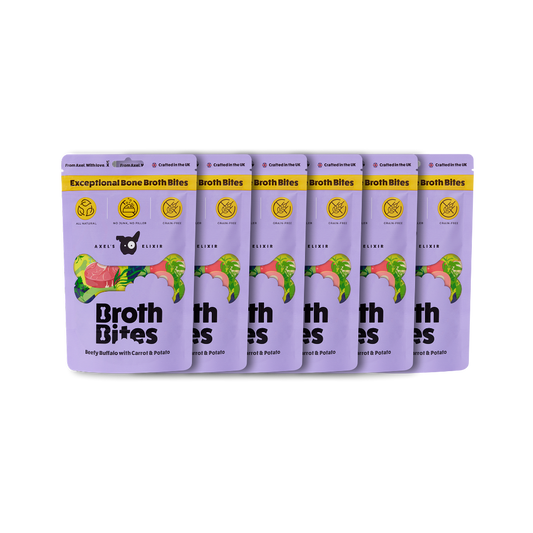 Pack of Broth Bites packages on a white background